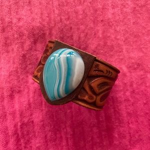 Southwest Style Leather Bracelet